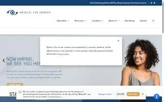 The Medical Eye Center - Manchester Office website