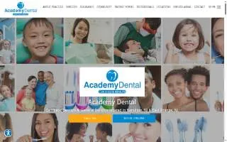 Academy Dental of Hamilton website