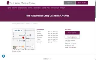First Valley Medical Group - Quartz Hill website