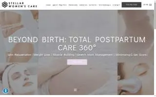 Stellar Women's Care website
