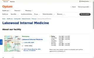 Lakewood Internal Medicine website