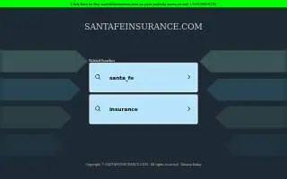 Santa Fe Insurance Services website