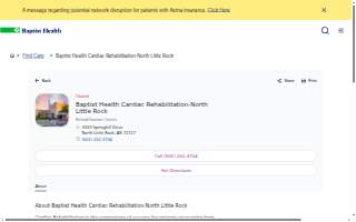 Baptist Health Cardiac Rehabilitation-North Little Rock