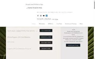 Innovations Hair Salon website