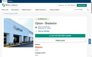Optum - Bradenton website