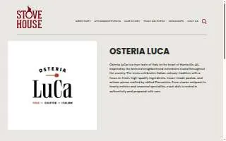 Osteria LuCa website