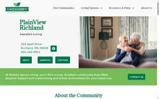 Plain View Assisted Living of Richland website