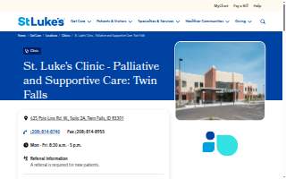 St. Luke's Clinic - Palliative and Supportive Care: Twin Falls