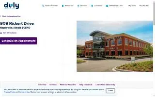 Duly Health and Care of Naperville website