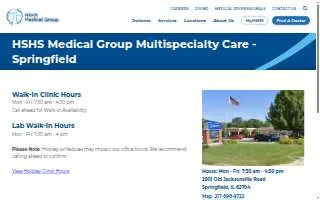 HSHS Medical Group Multispecialty Care - Springfield website
