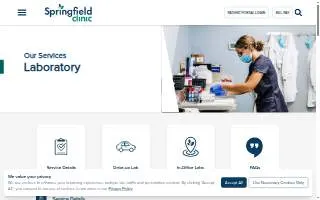 lab clinic website
