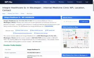 Integra Healthcare SC website
