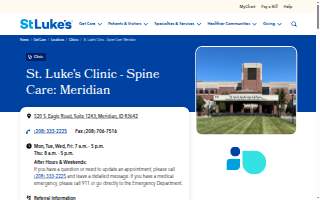 St. Luke's Clinic - Spine Care: Meridian