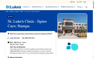 St. Luke's Clinic - Spine Care: Nampa