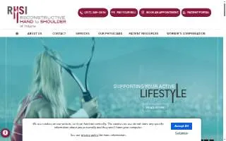 Reconstructive Hand to Shoulder of Indiana website