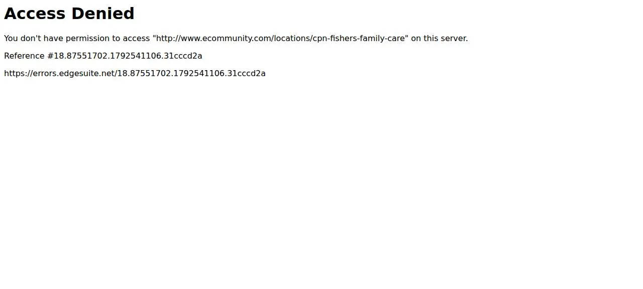 Community Physician Network Family Medicine Care - Fishers website