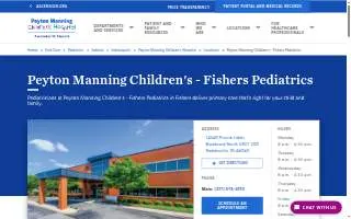 St. Vincent Medical Group - Fishers Pediatrics website