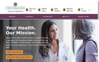 Centerstone Health Services of Bloomington website