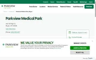 Parkview Medical Park website