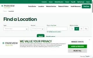 Parkview Outpatient Center website