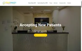 MediHealth Primary Care website