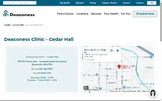 Deaconess Clinic - Cedar Hall website