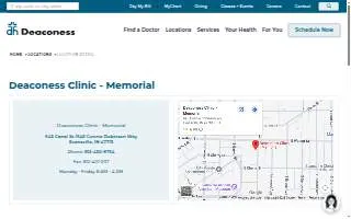 Deaconess Clinic - Memorial website
