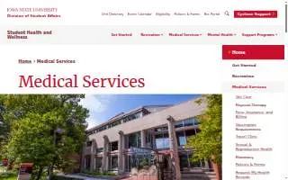 Thielen Student Health Center website