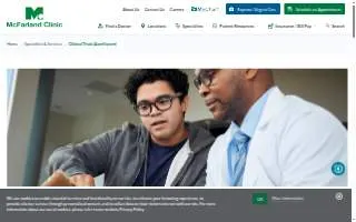 Acellacare of McFarland Clinic website