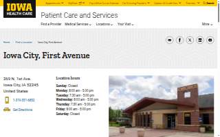 UI Health Care, Iowa City, First Avenue