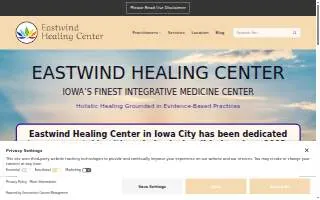 Eastwind Healing Center website
