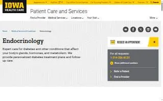 University Iowa Endocrinology website