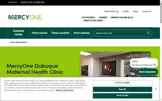 MercyOne Dubuque Maternal Health Clinic website