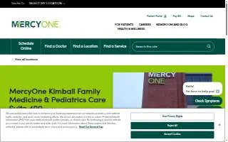 MercyOne Kimball Family Medicine & Pediatrics Care Suite 400 website
