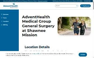 AdventHealth Medical Group General Surgery at Shawnee Mission website