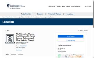 The University of Kansas Health System St. Francis Campus- Pulmonology & Sleep Medicine