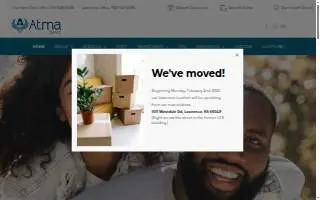 Atma Clinic website