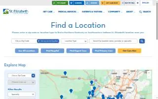 Spine Center Florence - St. Elizabeth Physicians website