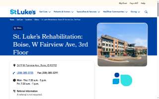 St. Luke's Rehabilitation: Boise, W Fairview Ave, 3rd Floor