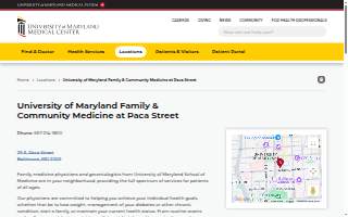 University of Maryland Family & Community Medicine at Paca Street