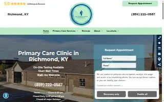 Means Adult Primary Care Clinic website