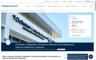 Ochsner Lafayette General Andrews Orthopedics & Sports Medicine Institute