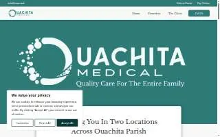 Ouachita Medical North Monroe website