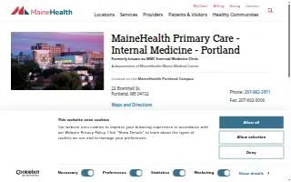 Maine Medical Partners Internal Medicine Clinic website