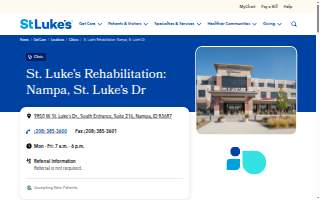 St. Luke's Rehabilitation: Nampa, St. Luke's Dr