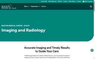 Imaging and Radiology at Boston Medical Center – South