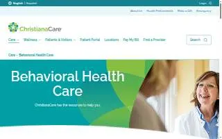 ChristianaCare Primary Care - Center for Hope and Healing at Riverside website