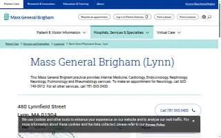 North Shore Physicians Group of Lynn website