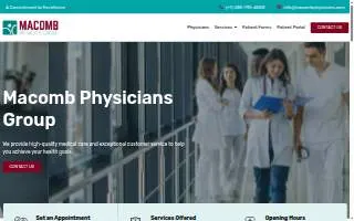 Macomb Physicians Group website