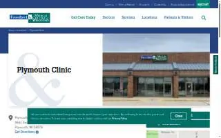Plymouth Clinic website